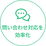 問い合わせ対応を効率化